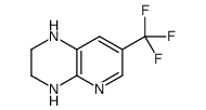 7-(trifluoromethyl)-1,2,3,4-tetrahydropyrido[2,3-b]pyrazine结构式