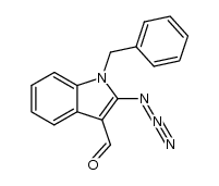 1-Benzyl-2-azido-1H-indole-3-carbaldehyde Structure