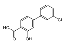 4-(3-chlorophenyl)-2-hydroxybenzoic acid结构式
