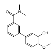 3-(3-hydroxy-4-methoxyphenyl)-N,N-dimethylbenzamide结构式