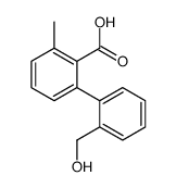 2-[2-(hydroxymethyl)phenyl]-6-methylbenzoic acid结构式