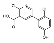 2-chloro-5-(2-chloro-5-hydroxyphenyl)pyridine-3-carboxylic acid Structure