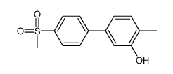 2-methyl-5-(4-methylsulfonylphenyl)phenol结构式