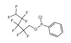 chloro((2,2,3,3,4,4,5,5-octafluoropentyl)oxy)(phenyl)phosphine结构式