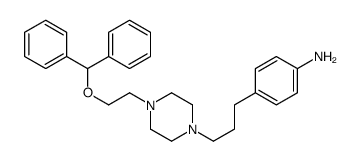 4-[3-[4-(2-benzhydryloxyethyl)piperazin-1-yl]propyl]aniline结构式