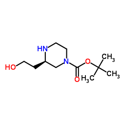 (3R)-3-(2-Hydroxyethyl)-1-piperazinecarboxylic acid 1,1-dimethylethyl ester picture