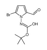 tert-butyl N-(2-bromo-5-formylpyrrol-1-yl)carbamate结构式