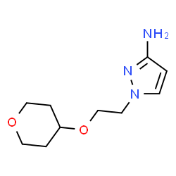1-(2-((四氢-2H-吡喃-4-基)氧基)乙基)-1H-吡唑-3-胺结构式