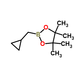 2-(环丙基甲基)-4,4,5,5-四甲基-1,3,2-二氧杂硼杂环戊烷结构式