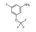 3-氟-5-(三氟甲氧基)苯胺结构式