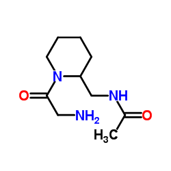 N-[(1-Glycyl-2-piperidinyl)methyl]acetamide Structure