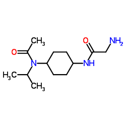 N-{4-[Acetyl(isopropyl)amino]cyclohexyl}glycinamide Structure