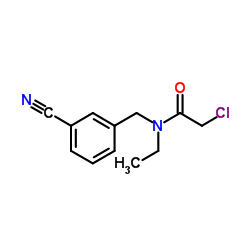 2-Chloro-N-(3-cyanobenzyl)-N-ethylacetamide Structure