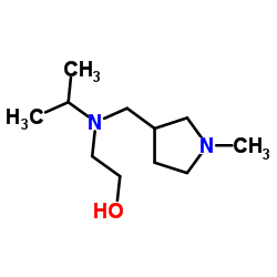 2-{Isopropyl[(1-methyl-3-pyrrolidinyl)methyl]amino}ethanol结构式