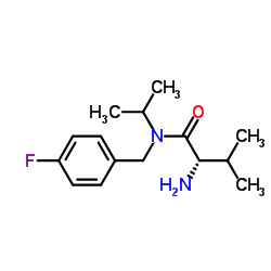 N-(4-Fluorobenzyl)-N-isopropyl-L-valinamide Structure
