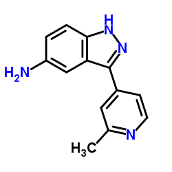 3-(2-Methyl-4-pyridinyl)-1H-indazol-5-amine结构式