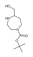 tert-butyl 5-(hydroxymethyl)-1,4-diazepane-1-carboxylate structure