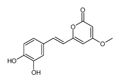 4-methoxy-6-(3',4'-dihydroxystyryl)-2-pyrone Structure