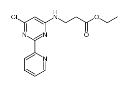 ethyl 3-((6-chloro-2-(pyridin-2-yl)pyrimidin-4-yl)amino)propanoate Structure