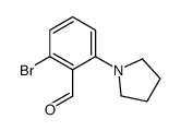 2-Bromo-6-(pyrrolidin-1-yl)benzaldehyde结构式
