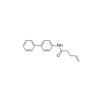 N-([1,1'-联苯]-4-基)戊-4-烯酰胺结构式