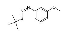 (Z)-(3-methoxyphenyl)azo tert-butyl sulfide Structure