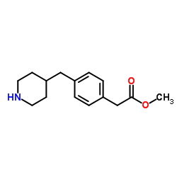 Methyl [4-(4-piperidinylmethyl)phenyl]acetate Structure