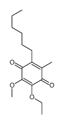 2-ethoxy-5-hexyl-3-methoxy-6-methylcyclohexa-2,5-diene-1,4-dione Structure