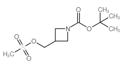 tert-butyl 3-[(methanesulfonyloxy)methyl]azetidine-1-carboxylate Structure