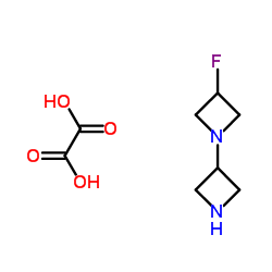 1-(氮杂环丁烷-3-基)-3-氟氮杂环丁烷 草酸结构式