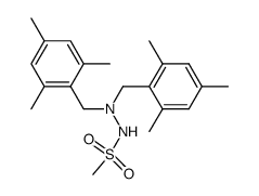 N2,N2-di(2,4,6-trimethylbenzyl)methanesulfonohydrazide结构式