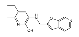 5-ethyl-3-(furo[2,3-c]pyridin-2-ylmethylamino)-6-methyl-1H-pyridin-2-one结构式