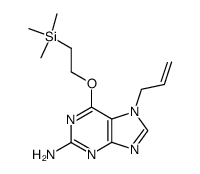 7-allyl-2-amino-6-(trimethylsilylethoxy)purine Structure