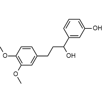 3-(3-(3,4-二甲氧基苯基)-1-羟丙基)苯酚结构式