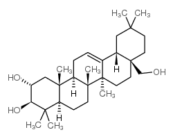 Olean-12-ene-2alpha,3beta,28-triol结构式