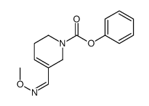 1(2H)-Pyridinecarboxylic acid, 3,6-dihydro-5-((methoxyimino)methyl)-,phenyl ester, (E)-结构式