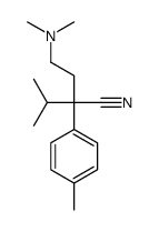 2-[2-(dimethylamino)ethyl]-3-methyl-2-(4-methylphenyl)butanenitrile结构式