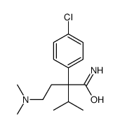 2-(4-chlorophenyl)-2-[2-(dimethylamino)ethyl]-3-methylbutanamide结构式