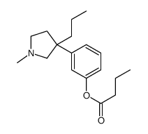 [3-(1-methyl-3-propylpyrrolidin-3-yl)phenyl] butanoate Structure