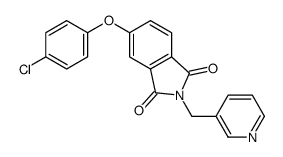 5-(4-chlorophenoxy)-2-(pyridin-3-ylmethyl)isoindole-1,3-dione结构式