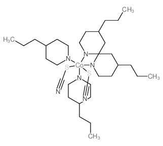 Cobalt,dithiocyanatotetrakis(4-propylpyridine)- (7CI,8CI) Structure