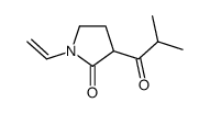 1-ethenyl-3-(2-methylpropanoyl)pyrrolidin-2-one结构式