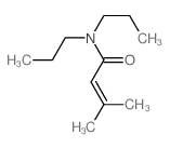 2-Butenamide,3-methyl-N,N-dipropyl- structure