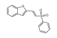 2-(2-(phenylsulfonyl)vinyl)benzo[b]thiophene Structure