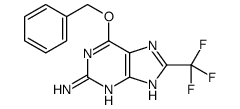 6-phenylmethoxy-8-(trifluoromethyl)-7H-purin-2-amine结构式