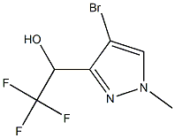 1-(4-bromo-1-methyl-1H-pyrazol-3-yl)-2,2,2-trifluoroethanol Structure