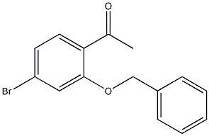 1-(2-Benzyloxy-4-bromo-phenyl)-ethanone结构式