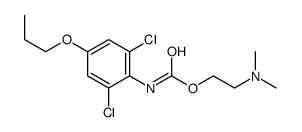 2-(dimethylamino)ethyl N-(2,6-dichloro-4-propoxyphenyl)carbamate结构式