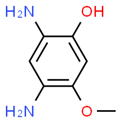 Phenol,2,4-diamino-5-methoxy- structure