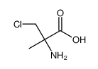 (2R)-2-amino-3-chloro-2-methylpropanoic acid结构式